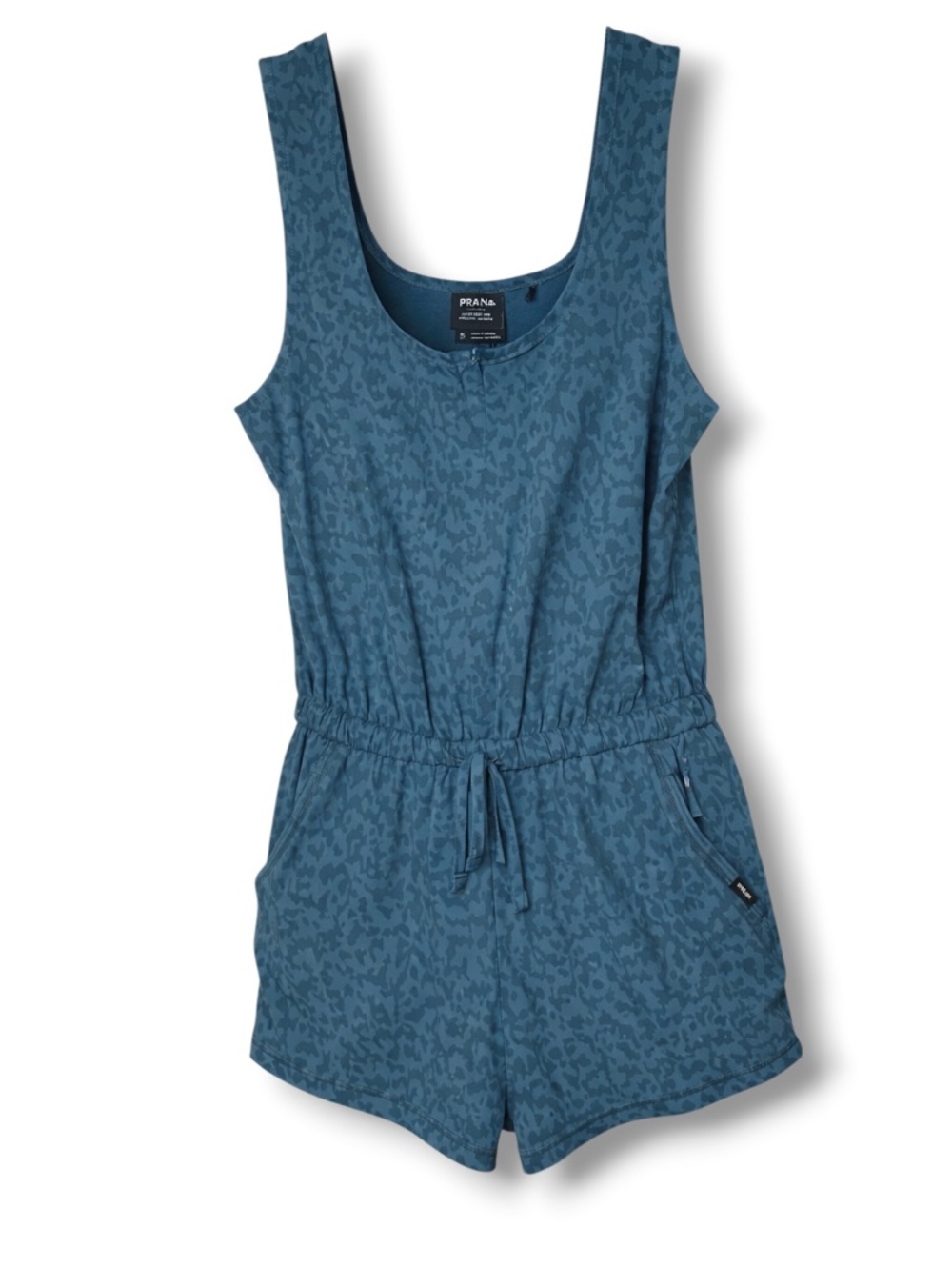 Prana Railay Romper Bluefin Wild Women’s Small Travel Athleisure